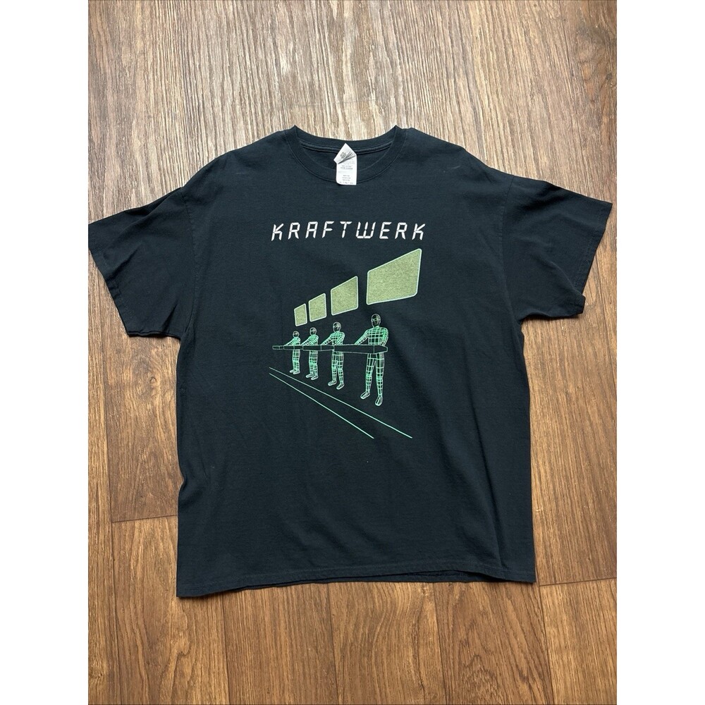 Rare Vintage Kraftwerk Computer Shirt New Wave Electronic Krautrock Band XL